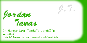 jordan tamas business card